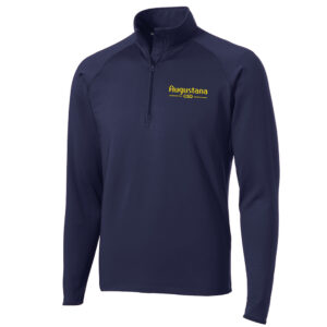 Augustana Sport Tek Men Sport Wick Stretch 1/2 Zip Pullover-True Navy