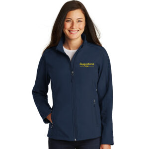 Augustana Port Authority Ladies Core Soft Shell Jacket-Navy