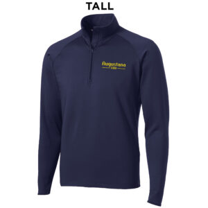 Augustana Sport-Tek TALL Sport-Wick Stretch 1/2-Zip Pullover-Navy
