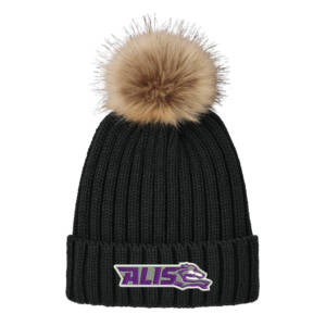 Aldo Port Authority Faux Fur Pom Beanie – Black