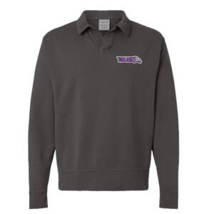 Aldo ComfortWash Garment Dyed Polo Collar Sweatshirt – New Railroad Grey