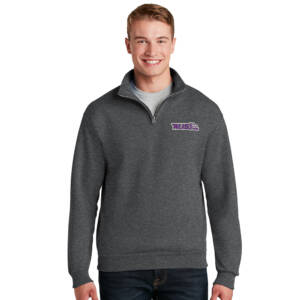 Aldo JERZEES Nublend Unisex Cadet Collar Sweatshirt – Black heather
