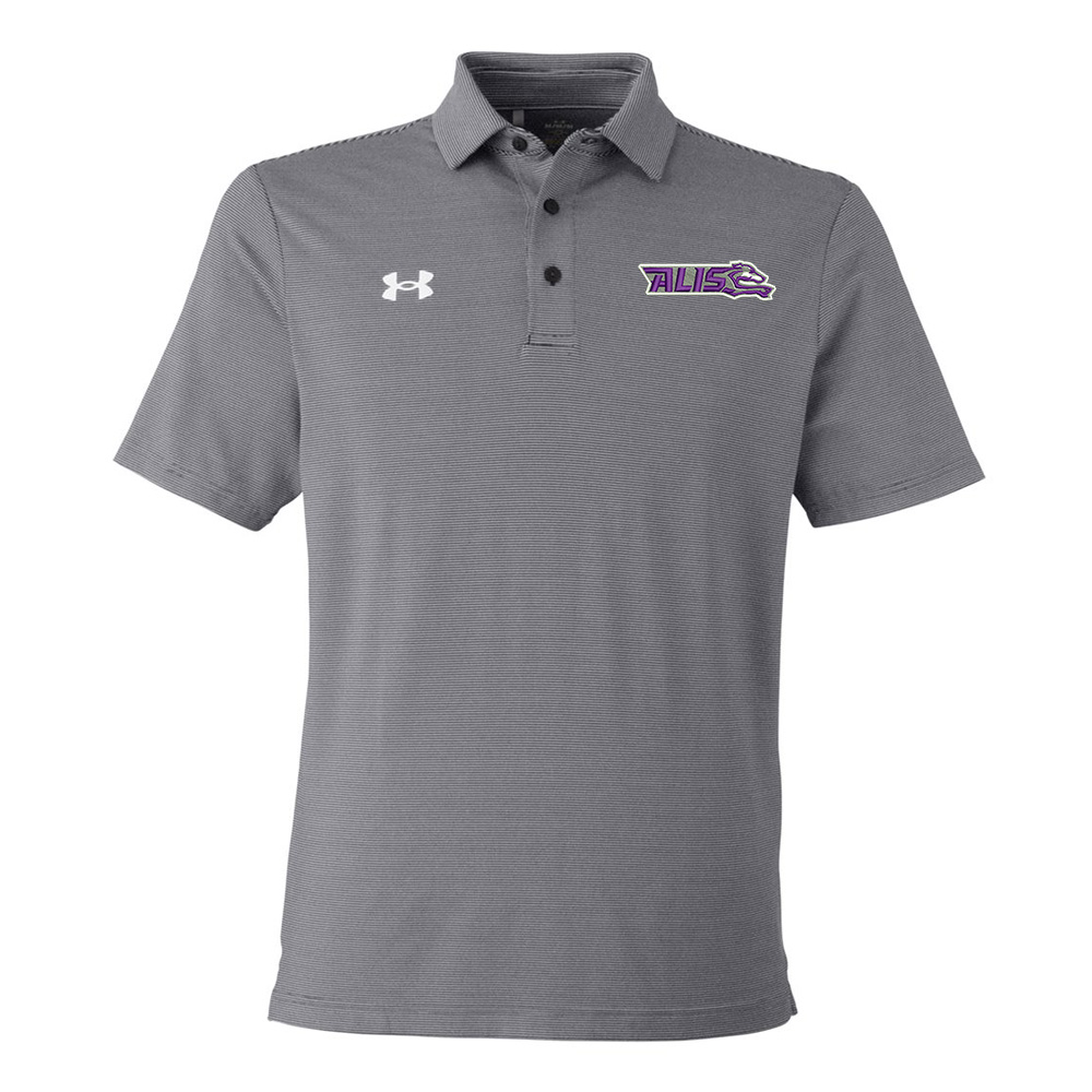 Aldo Under Armour DRIVE Team Stripe Premium Polo BLACK