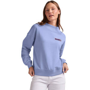 Aldo Charles River Women’s Willow Mock Neck Sweatshirt -Blue Lavender