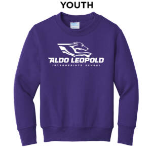 Aldo Youth Fleece crewneck sweatshirt-Purple