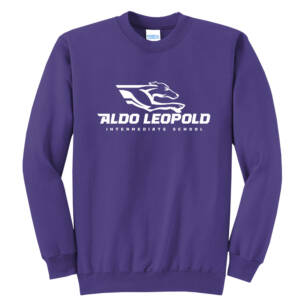 Aldo Unisex Core Fleece Crewneck Sweatshirt – Purple