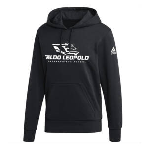 Aldo Unisex Adidas Fleece Hooded Sweatshirt- Black