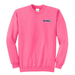 Aldo Unisex Fleece Crewneck Sweatshirt-Neon Pink