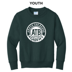 ATB Dance  Youth Crewneck Sweatshirt -Dark Green