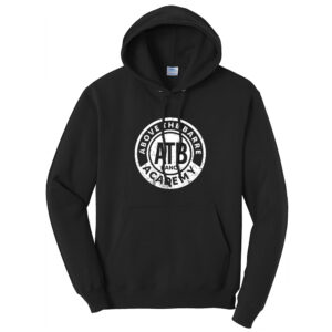 ATB Dance Unisex Classic Core weight Cozy Pullover Hooded Sweatshirt -Black
