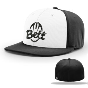 Bett Football Richardson ProModel Pulse FlexFit Cap Alternate-White/Black