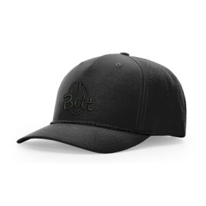 Bett Football Richardson Laser PERF Performance Rope Cap-Black