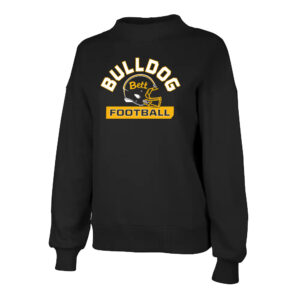 Bett Football Charles River Women’s Willow Mock Neck Sweatshirt – Black