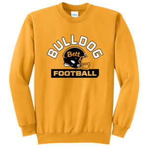 Bett Football Unisex Fleece Crewneck Sweatshirt-Gold