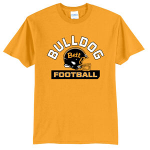 Bett Football Unisex Short Sleeve Tee-Gold