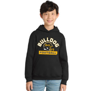 Bett Football Youth Hooded Sweatshirt – JetBlack