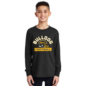 Bett Football Youth Cotton Long Sleeve T Shirt – JetBlack