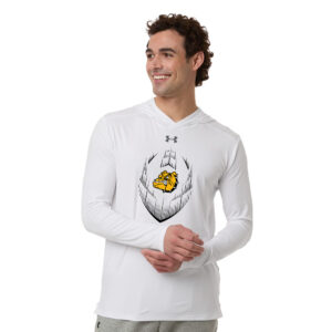 Bett Football Under Armour Mens Team Vanish Performance Hoodie -White