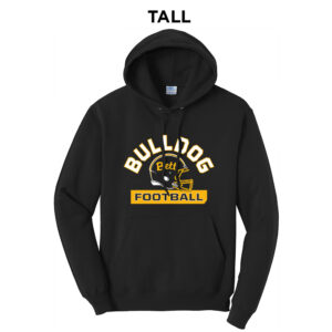 Bett Football  TALL Classic Pullover Hooded Sweatshirt – JetBlack