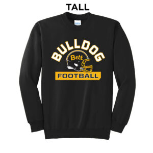 Bett Football  TALL Ultimate Crewneck Sweatshirts – Black