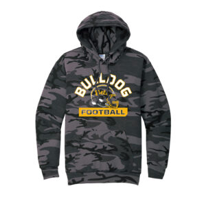 Bett Football Unisex  Core Fleece Camo Pullover Hooded Sweatshirt – BlackHeather