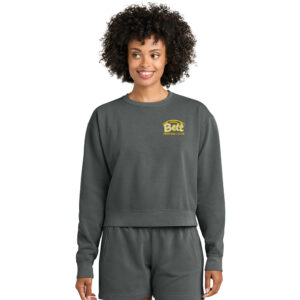 Bett Football Comfort Colors Women’s Mid Length Crewneck Sweatshirt – Pepper