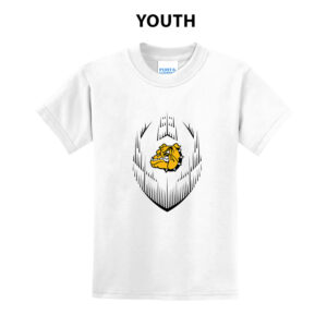 Bett Football Youth Short Sleeve Tee – White