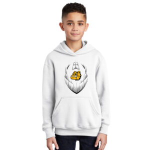 Bett Football Youth Hooded Sweatshirt – White