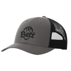 Bett Football Richardson Low Pro Trucker Split-Charcoal/Black