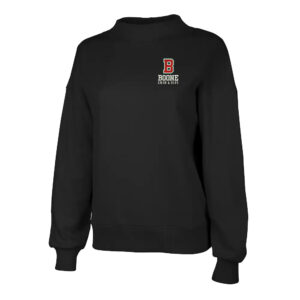 Boone Swim Dive Charles River Women’s Willow Mock-Neck Sweatshirt-Black
