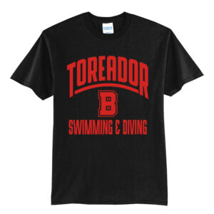 Boone Swim Dive Unisex Short Sleeve Tee-Black