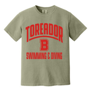 Boone Swim Dive Comfort Colors Unisex Heavyweight Ring Spun Tee-Sandstone