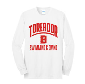Boone Swim Dive Unisex Cotton Long Sleeve Fan Favorite Tee-White