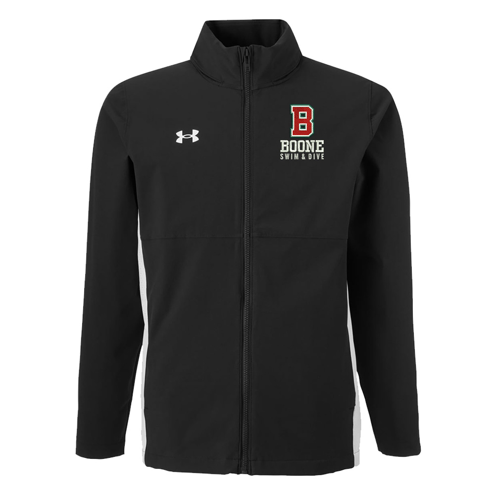 Boone Swim Dive Under Armour UA Rival Stretch Woven Men's Full Zip-Black