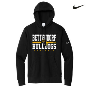 21. Bettendorf HS Football Nike Club Fleece Pullover Hoodie-Black