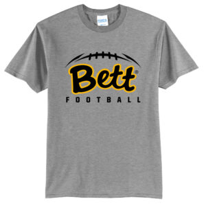 31. Bettendorf HS Football Short Sleeve Tee-Athletic Heather