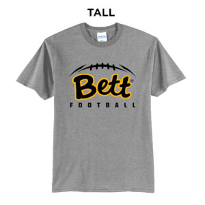 33. Bettendorf HS Football TALL Short Sleeve Tee-Athletic Heather