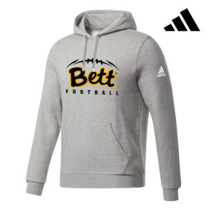 36. Bettendorf HS Football adidas Fleece Hoodie-Grey