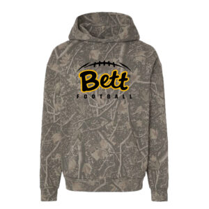 42. Bettendorf HS Football Heavyweight Hooded Sweatshirt-Deadwood Tree Camo