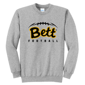 44. Bettendorf HS Football Crewneck Sweatshirt-Athletic Heather