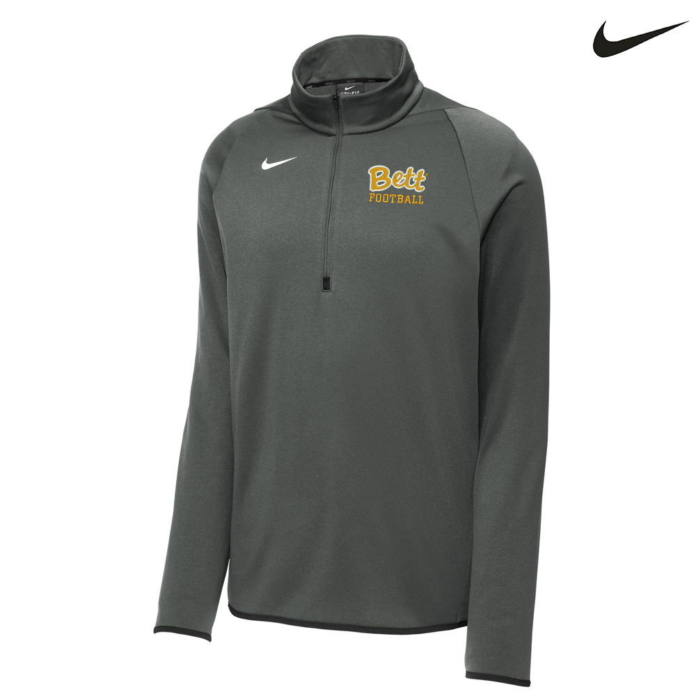 61. Bettendorf HS Football Nike Therma-FIT 1/4 Zip Fleece-Team Anthracite