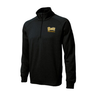 62. Bettendorf HS Football Sport Tek Tech Fleece 1/4 Zip Pullover-Black
