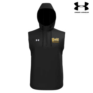 68. Bettendorf HS Football Under Armour UA Motivate Sleeveless Hoodie-Black