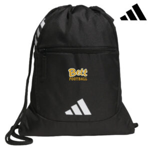 73. Bettendorf HS Football Adidas Stadium Sackpack Cinch Bag-Black