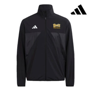 76. Bettendorf HS Football Adidas House of TIRO Woven Full Zip Top-Black