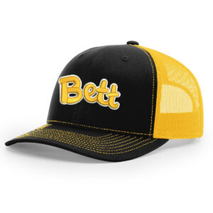 08b. Bettendorf Bett Richardson Snapback Trucker Cap-Black-Gold