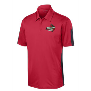 Boone Band Sport Tek PosiCharge Active Textured Colorblock Polo – RedGrey