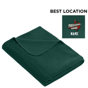 Boone Band Value Fleece Blanket With Strap – DarkGreen