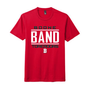 Boone Band Rah Rah clothing District Perfect Tri blend Crew Tee -Classic RED