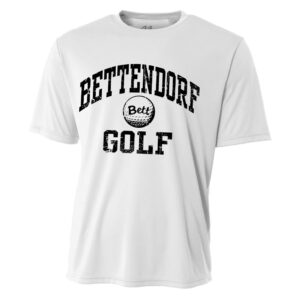 Bett Golf Adult Cooling Performance Tshirt-White